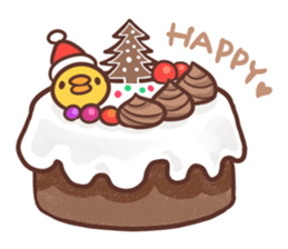 Merry Christmas Chicken ism sticker #362278