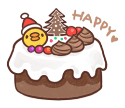 Merry Christmas Chicken ism sticker #362278