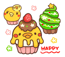 Merry Christmas Chicken ism sticker #362280