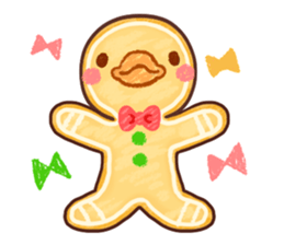 Merry Christmas Chicken ism sticker #362284