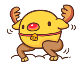 Merry Christmas Chicken ism sticker #362289