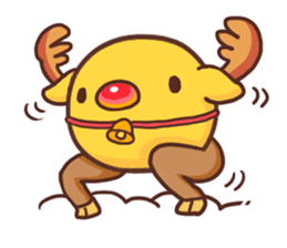 Merry Christmas Chicken ism sticker #362289