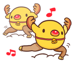 Merry Christmas Chicken ism sticker #362290