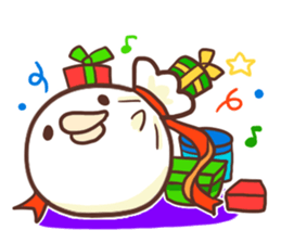 Merry Christmas Chicken ism sticker #362291