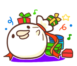 Merry Christmas Chicken ism sticker #362291