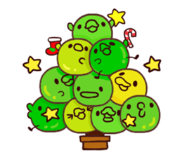 Merry Christmas Chicken ism sticker #362293