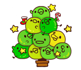 Merry Christmas Chicken ism sticker #362293