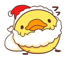 Merry Christmas Chicken ism sticker #362295