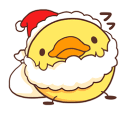 Merry Christmas Chicken ism sticker #362295