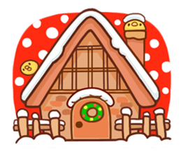 Merry Christmas Chicken ism sticker #362297