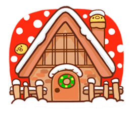 Merry Christmas Chicken ism sticker #362297