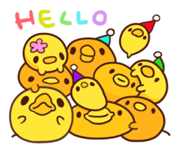 Merry Christmas Chicken ism sticker #362300