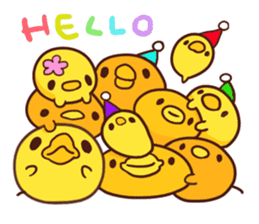 Merry Christmas Chicken ism sticker #362300