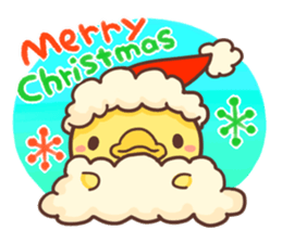 Merry Christmas Chicken ism sticker #362301