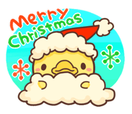 Merry Christmas Chicken ism sticker #362301