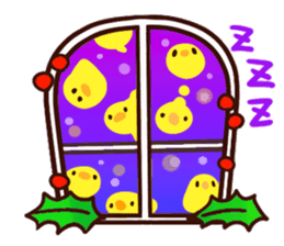 Merry Christmas Chicken ism sticker #362302