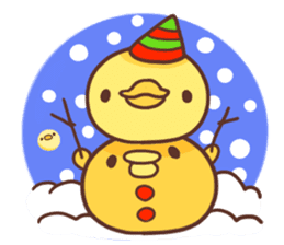 Merry Christmas Chicken ism sticker #362303
