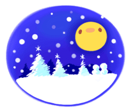 Merry Christmas Chicken ism sticker #362304