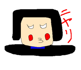 Daily life of poisonous gas wrestler. sticker #362520