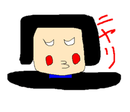 Daily life of poisonous gas wrestler. sticker #362520