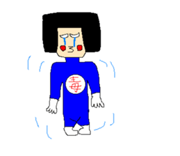 Daily life of poisonous gas wrestler. sticker #362528