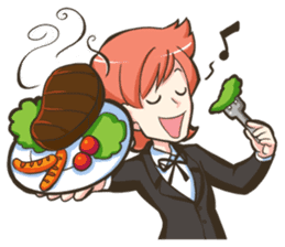 NooHandsome the charming waiter sticker #362708