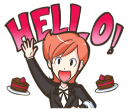 NooHandsome the charming waiter sticker #362709