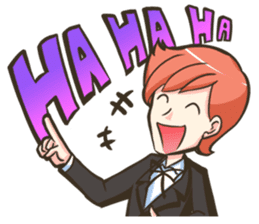 NooHandsome the charming waiter sticker #362710