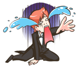 NooHandsome the charming waiter sticker #362711