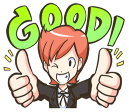 NooHandsome the charming waiter sticker #362712