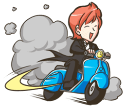 NooHandsome the charming waiter sticker #362719