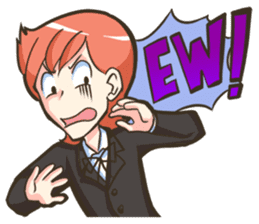 NooHandsome the charming waiter sticker #362720