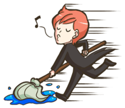 NooHandsome the charming waiter sticker #362721