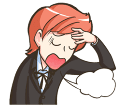 NooHandsome the charming waiter sticker #362724