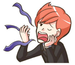 NooHandsome the charming waiter sticker #362725