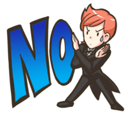 NooHandsome the charming waiter sticker #362727