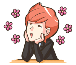 NooHandsome the charming waiter sticker #362733