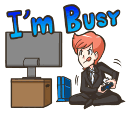 NooHandsome the charming waiter sticker #362735