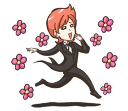NooHandsome the charming waiter sticker #362737