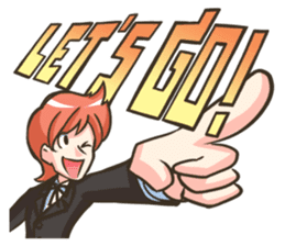 NooHandsome the charming waiter sticker #362739