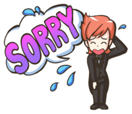 NooHandsome the charming waiter sticker #362741