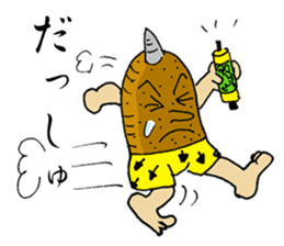 Onigiri Samurai sticker #363725