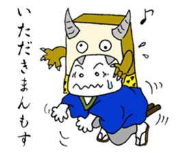 Onigiri Samurai sticker #363731