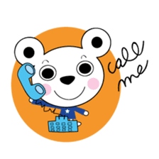 Happy White Bears sticker #364068