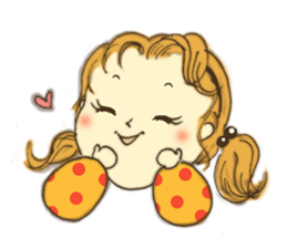 Japanese girl "MOMO-chan" sticker #364185