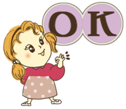 Japanese girl "MOMO-chan" sticker #364186