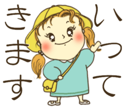 Japanese girl "MOMO-chan" sticker #364193