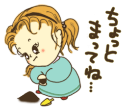 Japanese girl "MOMO-chan" sticker #364198