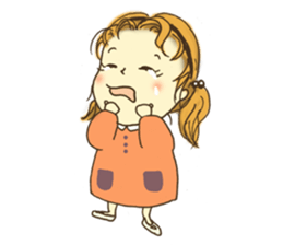 Japanese girl "MOMO-chan" sticker #364200