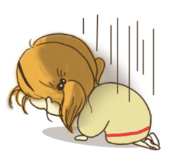 Japanese girl "MOMO-chan" sticker #364201